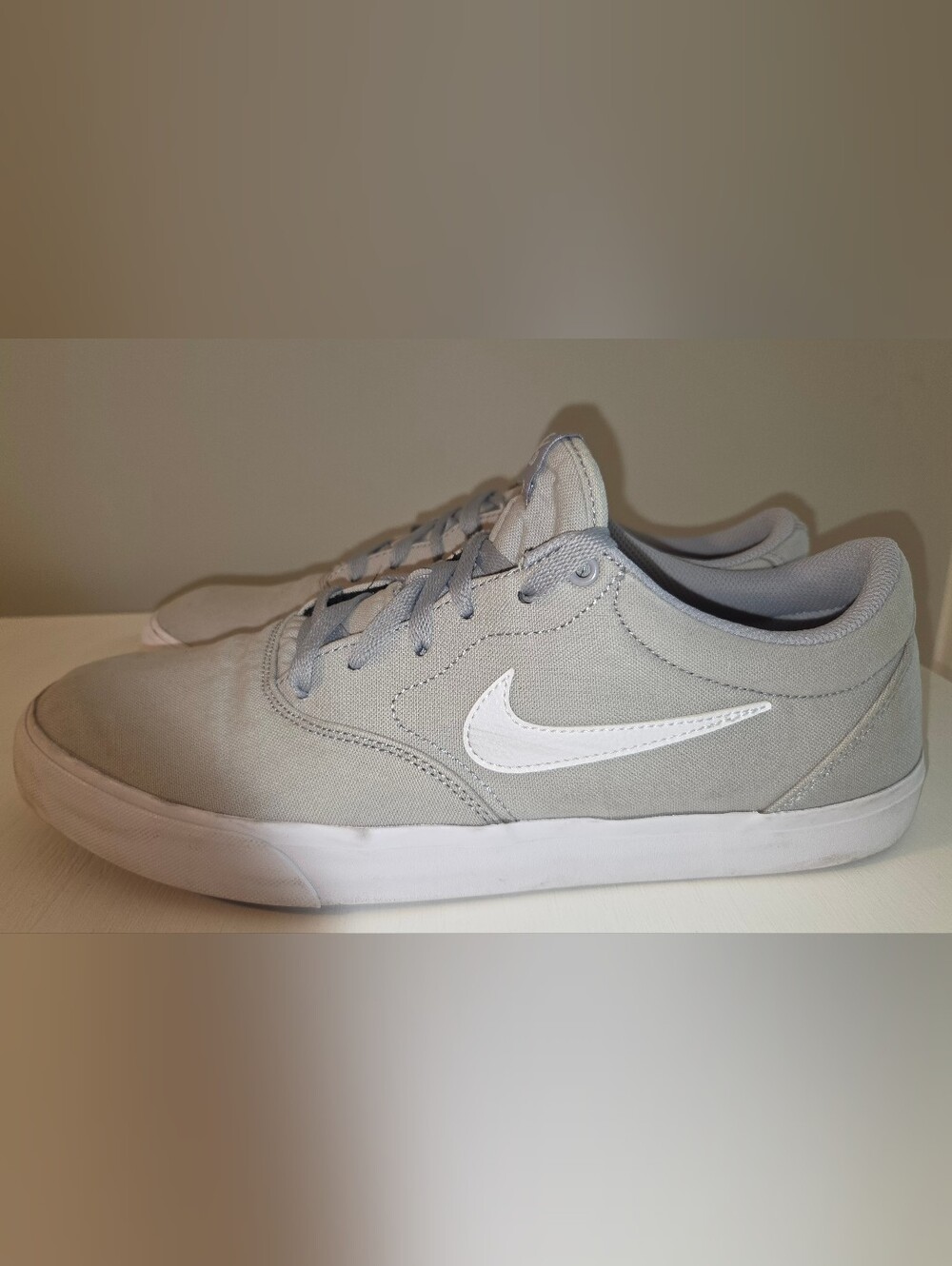 Nike SB Charge Canvas Solarsoft Men's 13 Gray Shoes Low Top Retro Skate Sneakers